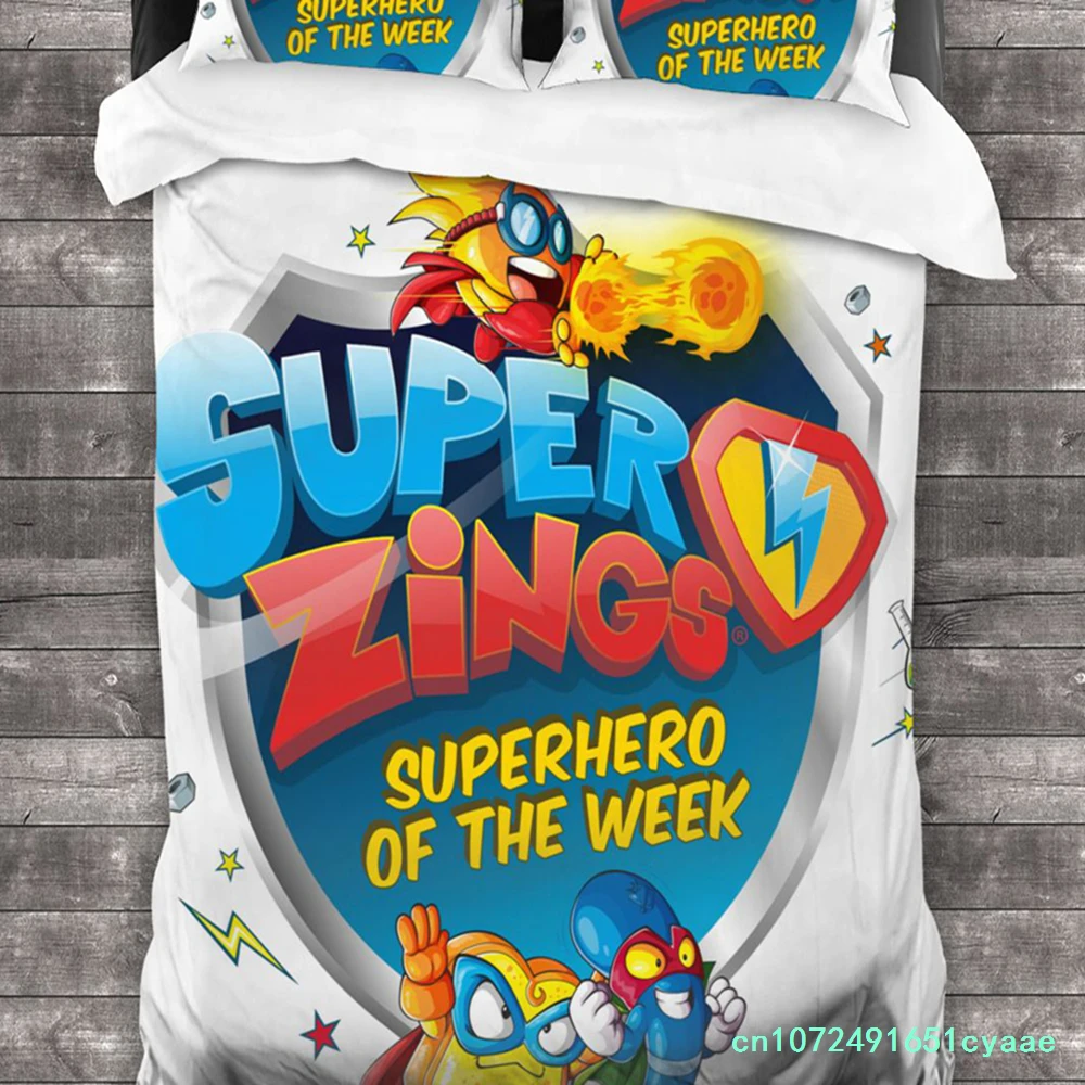 Super Zings Bedding Set Single Twin Full Queen King Size Bed Set Aldult Kid Bedroom Duvetcover Sets 3D Print Anime Game 012
