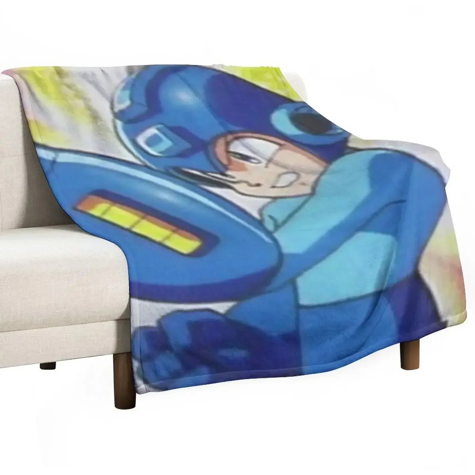 

New Mega Man 8 Intro Throw Blanket blankets ands Nap Plush Quilt Blankets