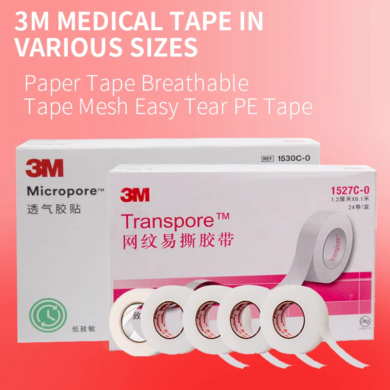 

3M Micropore Tape Surgical Tape Microporous Breathable Paper Tape Eyelash Extension Apprication Medical Breathable Lash Tape