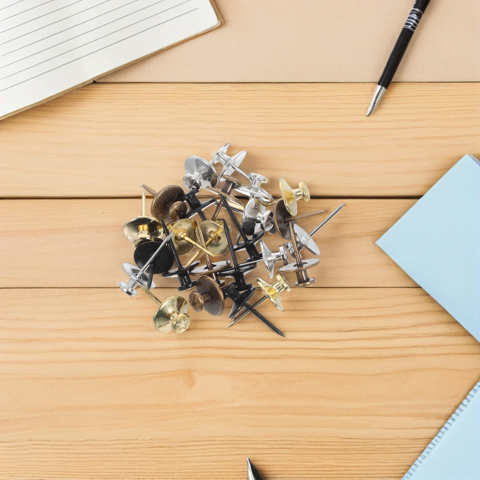 หมุดติดผนัง 25 ชิ้น สำหรับแขวนรูปภาพ หัวแบน ทำจากโลหะผสมสังกะสี หมุดกระดาน หมุดติดกรอบรูป สำหรับสำนักงานและบ้าน