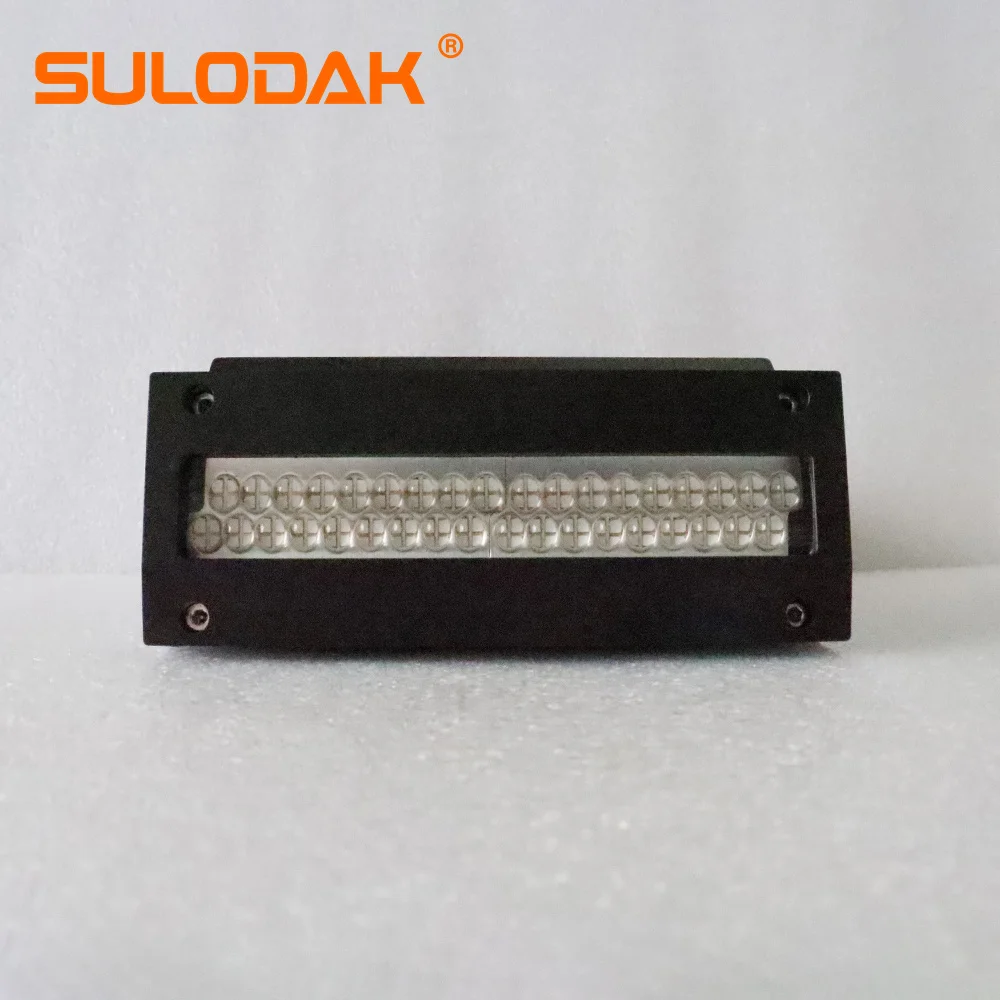 350W Ultraviolet Lamp Air Cooled UV LED Curing Lamp with 10Angle Aluminum Alloy UV Lamp for Flatbed Printer Ink Drying