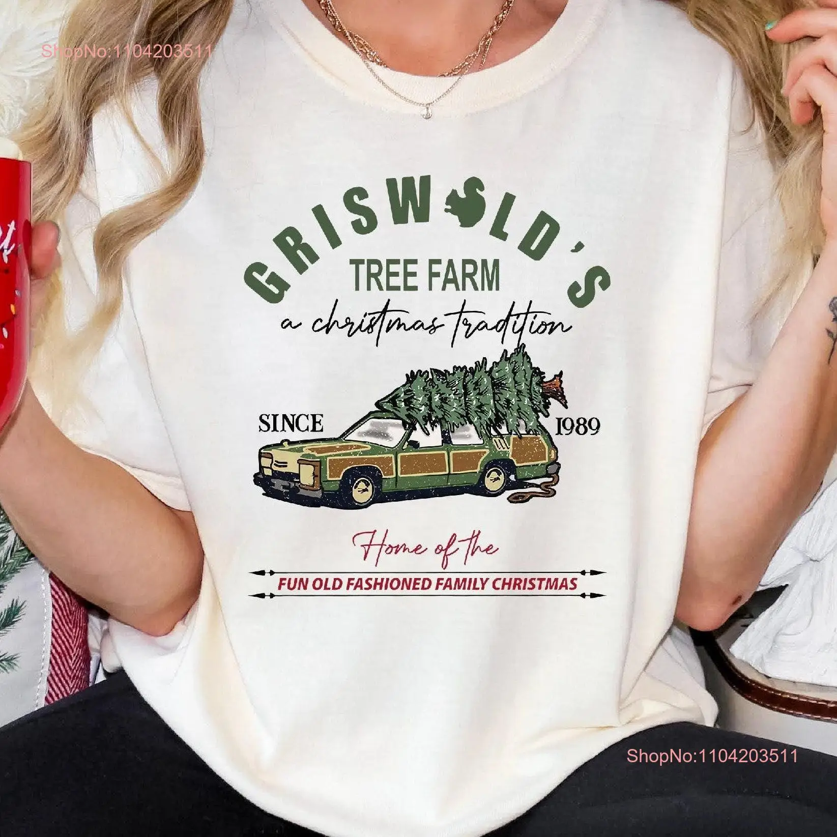 Comfort Colors Griswold Co Tree Farm T Shirt Christmas Season Holiday Family  long or short sleeves