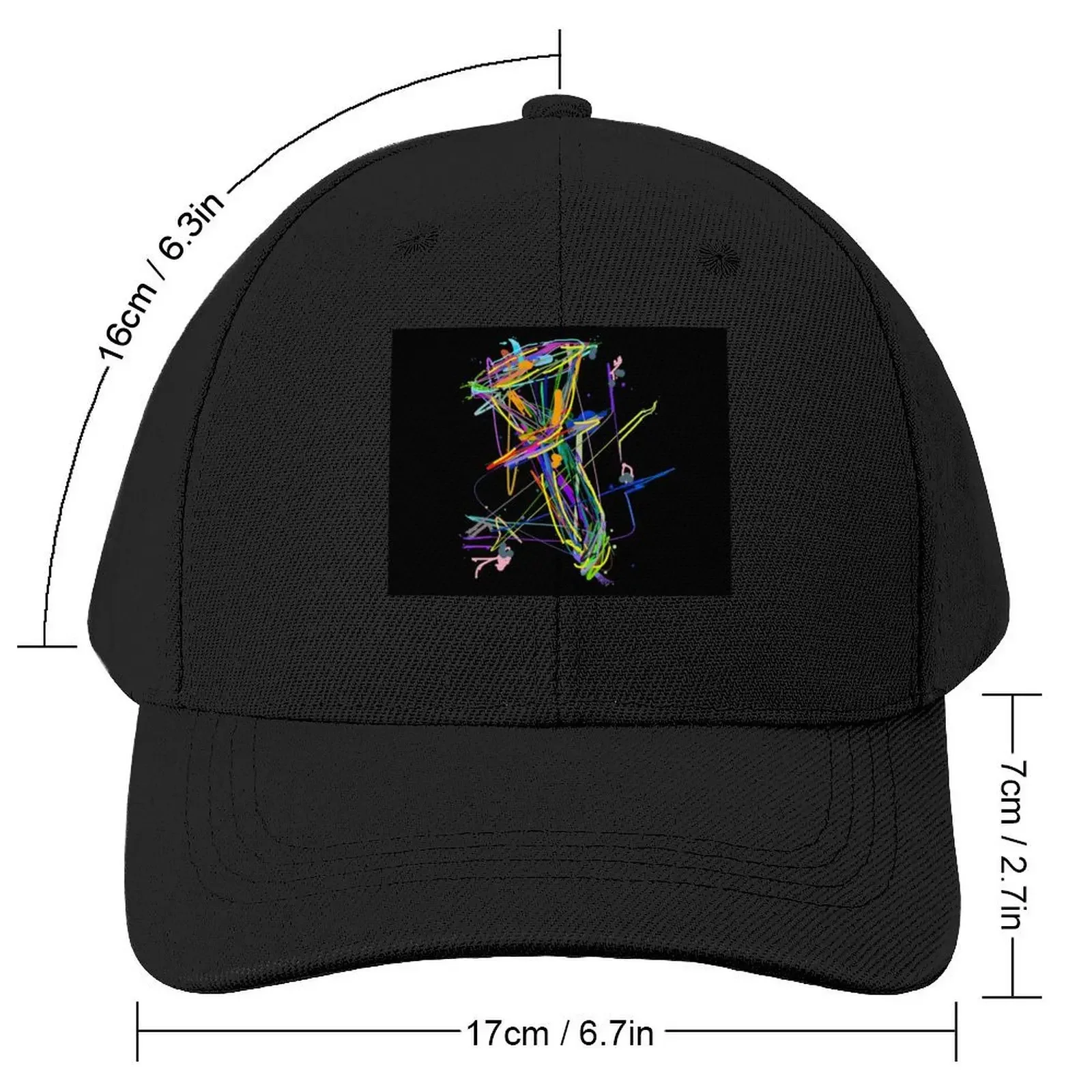 Funky drip art Handbell Baseball Cap Thermal Visor Golf Women's 2024 Men's