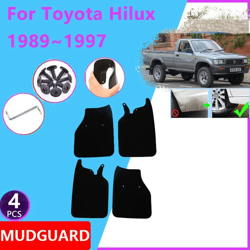 

For Toyota Hilux 1989~1997 N80 N90 N100 N110 Auto Fender Front Rear Mudguards Mud Flaps Guard Flap Anti-splash Car Accessories