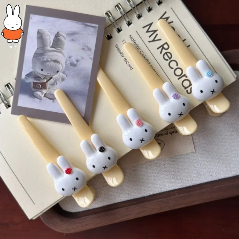 

Kawaii Miffy Rabbit Duck Mouth Clip Sweet Bangs A Word Clip Cartoon Students BFF Hair Band Hair Accessories Gift