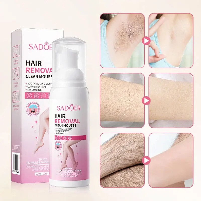 

100ML Hair Removal Spray Painless Hair Reduction Effective Immediately Fast Hair Removal Mousse Skin Silky Smooth for Women