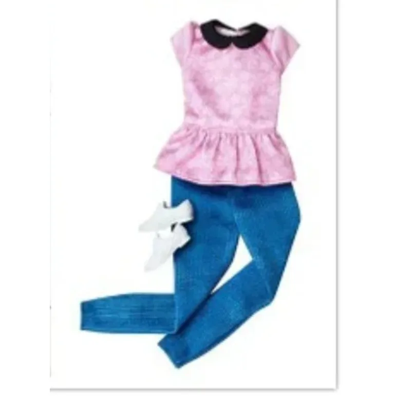 

Новые стили, праздничные подарки, топ + брюки, костюм для образа жизни, повседневная одежда, брюки, платье для куклы BB 1:6, BBI00919