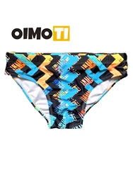 Men's sexy swimming briefs Hot spring pants High elastic swimming trunks