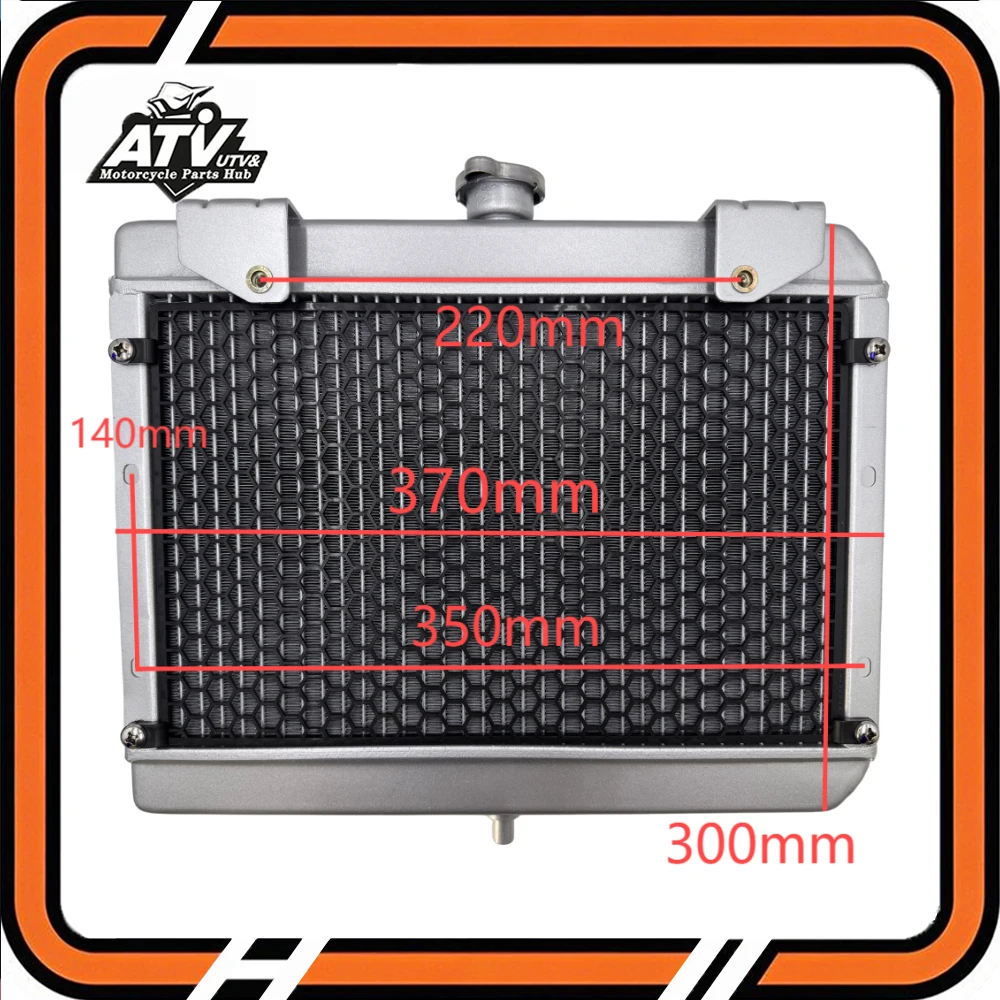 Original Water Tank Radiator For CF ATV C-F MOTO ATV 450 500 600 Rancher 500 550 CF625 X6 600 625 GOES500 QUAD 9010-180100-1000