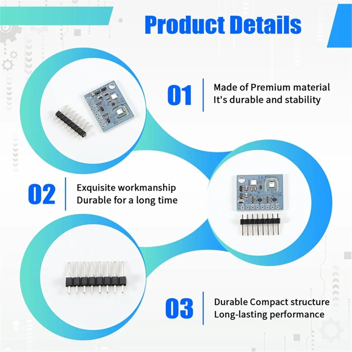 DT85 HOT 5PCS ENS160+AHT21 Air Quality and Temperature and Humidity Sensor CO2 ECO2 TVOC Sensor Replace CCS811