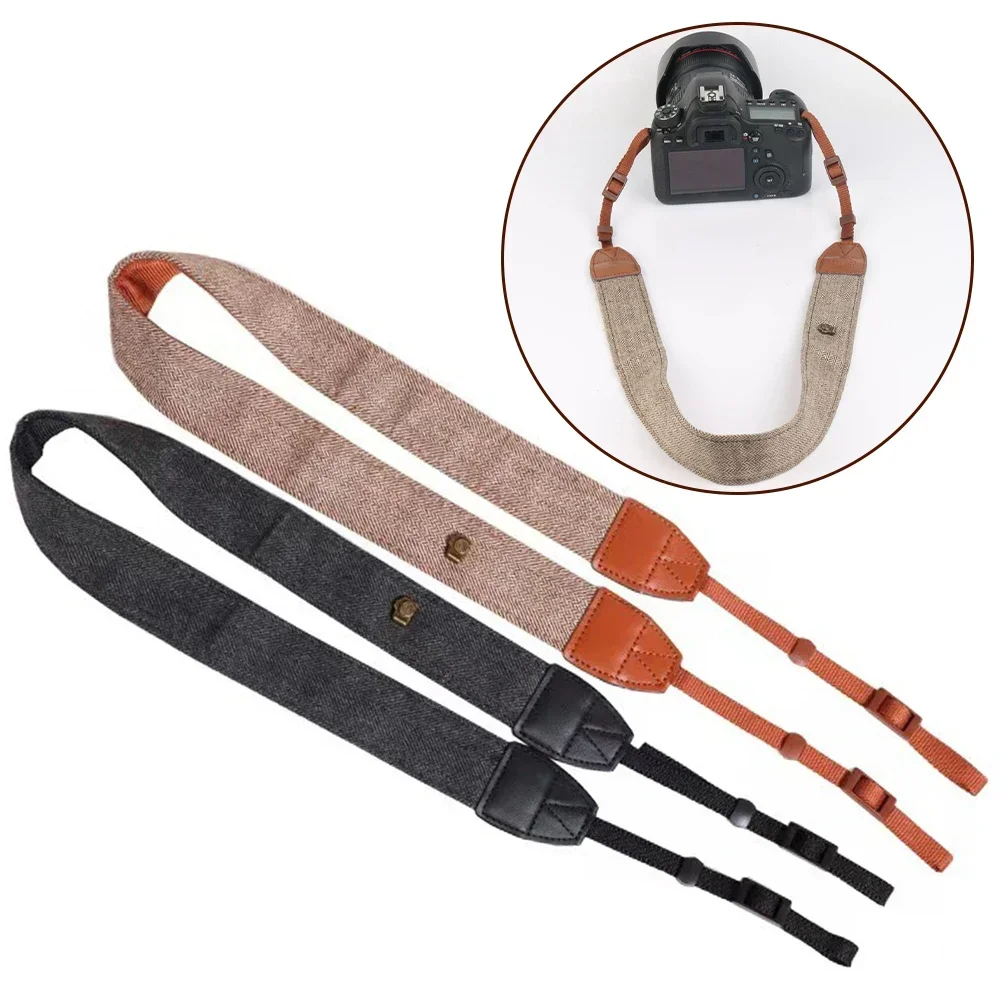 Camera Shoulder Strap Retro Style Neck Strap Neckband Suitable For SLR Cameras Leather Shoulder Strap