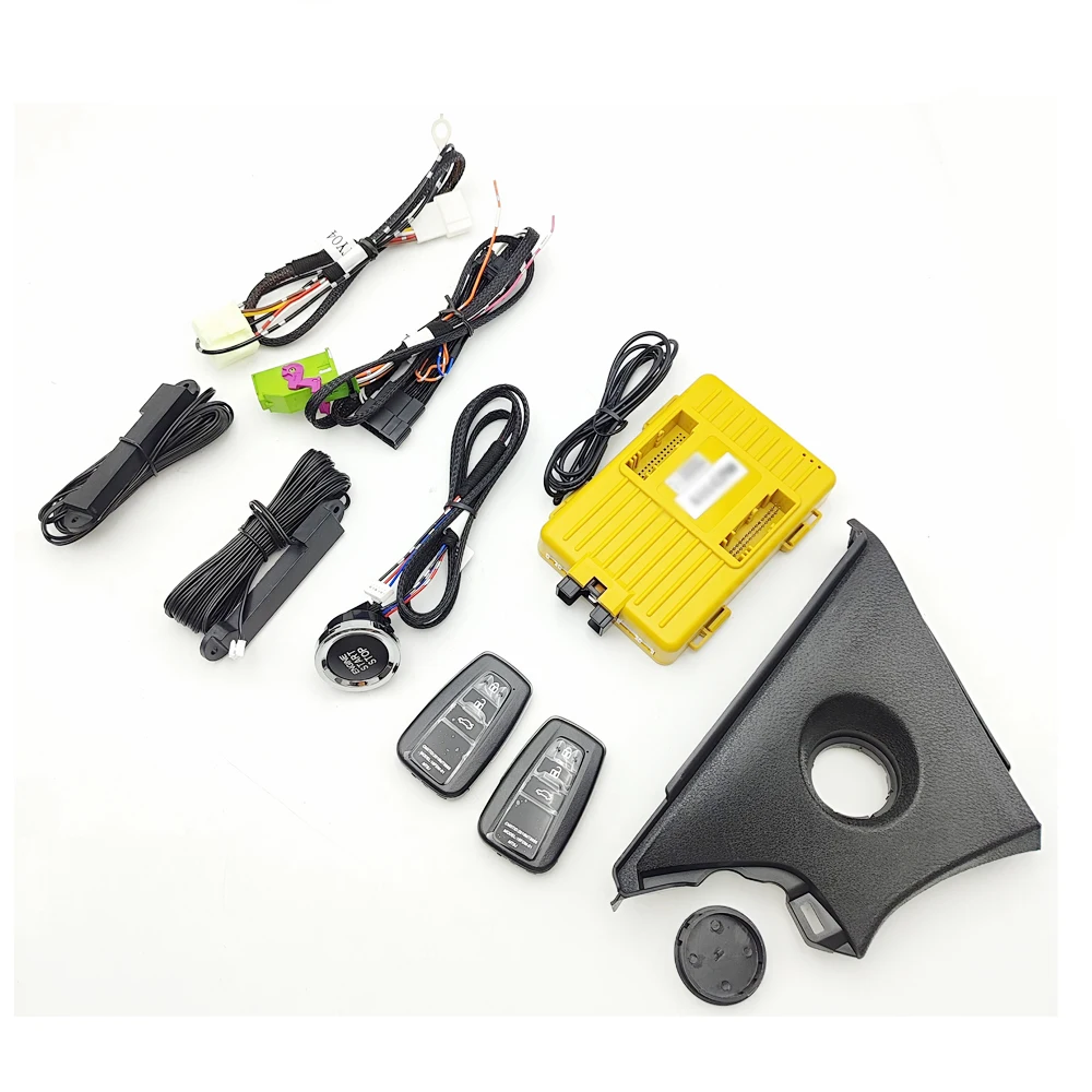 

For Toyota Corolla Year 2019-2022 Keyless Start Keyless Go Remote Start Mobile Phone App Control Bluetooth With Black Frame