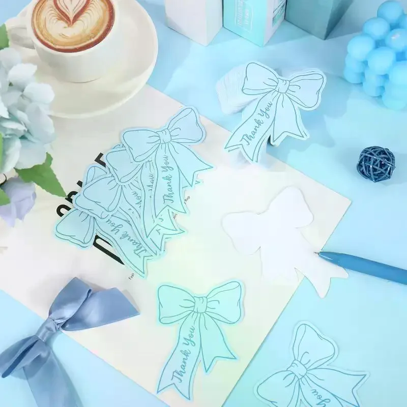 50 pièces de cartes de remerciement miniatures pour les cadeaux de fête de famille, les cadeaux d'anniversaire d'enfants, les cadeaux d'entreprise, les restaurants