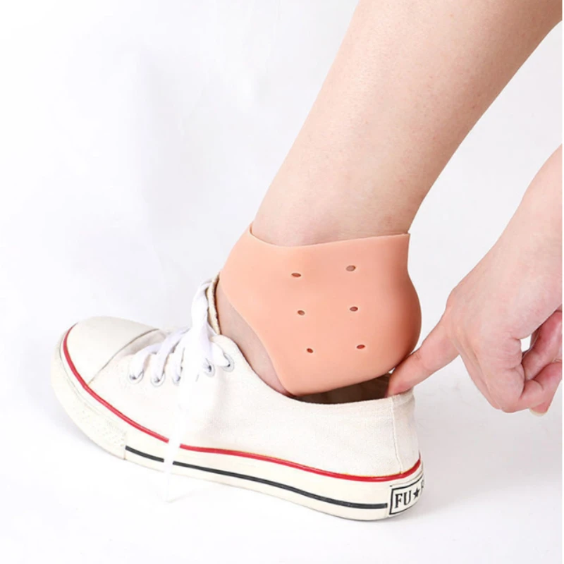 Heel Protective Cover Heel Dry Cracked Socks Foot Crack Prevention Tool Heel Crack Prevention Patch Silicone Foot Protection