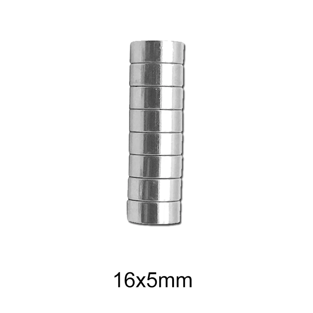 16x5 Round Permanent NdFeB Magnet 16x5mm Strong Powerful Magnetic Magnets 16mmx5mm Neodymium Magnet 16*5 N35