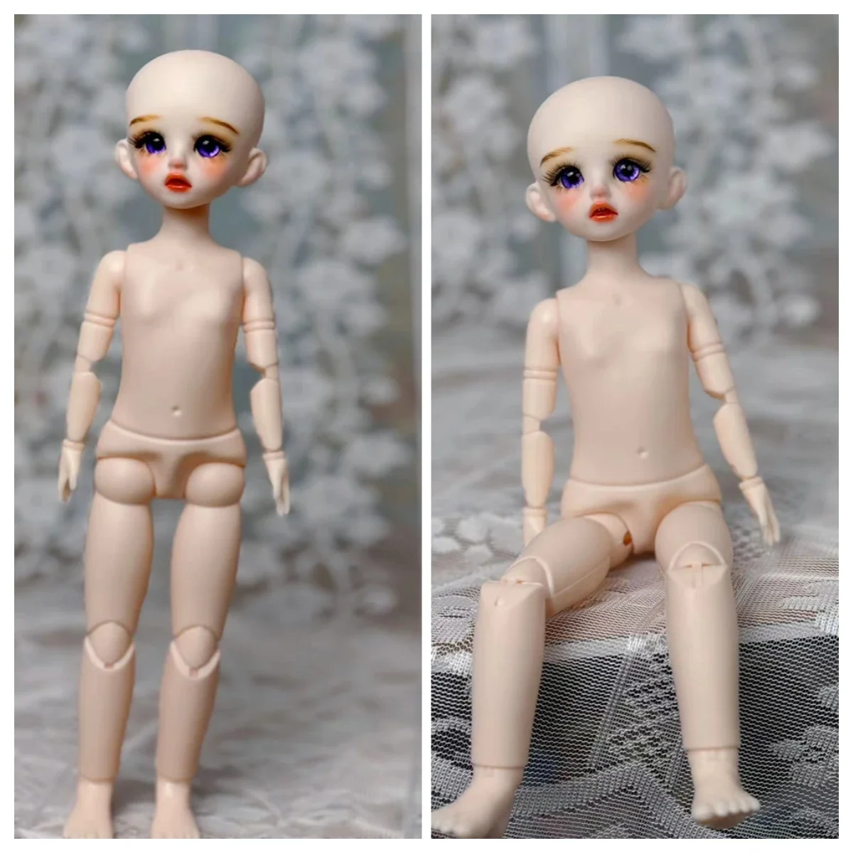 DIY 1/6 BJD głowa lalki 30cm ręcznie robione lalki dziewczęce lalki zabawki upominki świąteczne