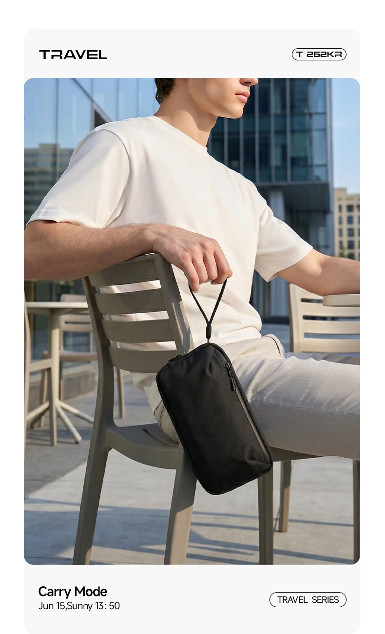 MARK RYDEN Umhängetasche für Mobiltelefone, TechPocket, leichte, wasserabweisende Reisetasche aus Polyester für den täglichen Gebrauch von Männern – Detail 4