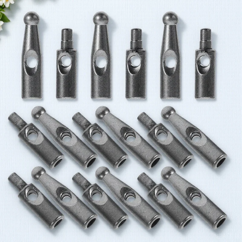 

18 Pcs Accessory Umbrella Tail Beads Patio Parts Replacement Outdoor Grey Plastic Cover