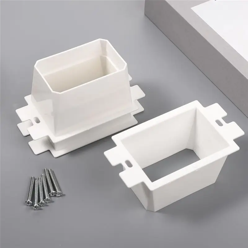 [A92Z!NEW】 6 Pcs Electrical Outlet Box Extender Single Gang Box Extender With 12Pcs Screws 1 Gang Switch Unit Receptacle Extende