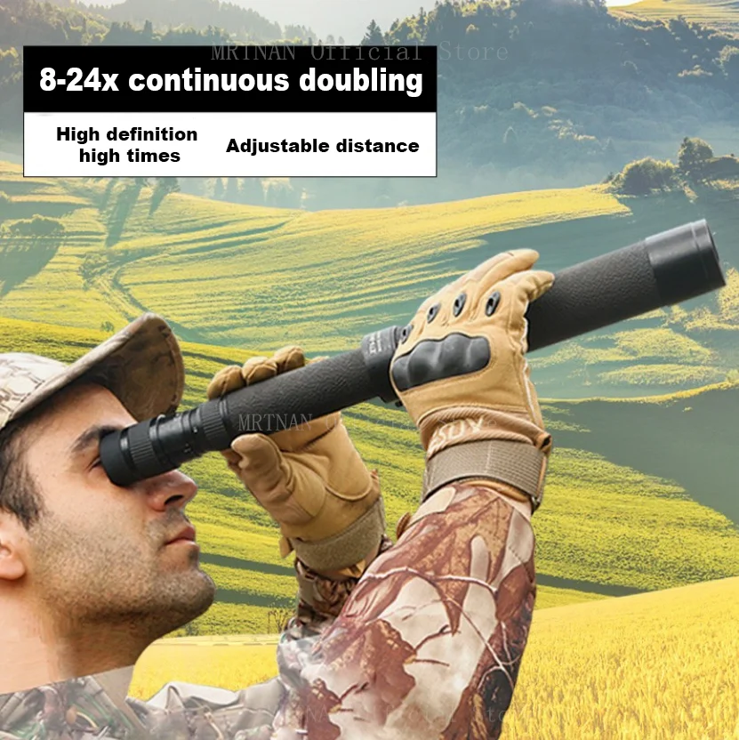 8-24X40 Monocular Telescope Zoom Powerful Monocular for Hunting Camping Binoculars Telescope Astronomical