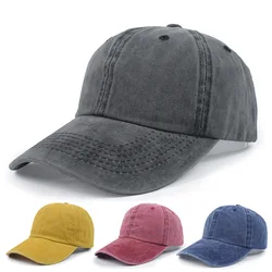 New Denim Cap Washed Cotton Baseball Cap Parent Kids Sun Hats for Boy Girl Autumn Summer Snapback Baby Hat