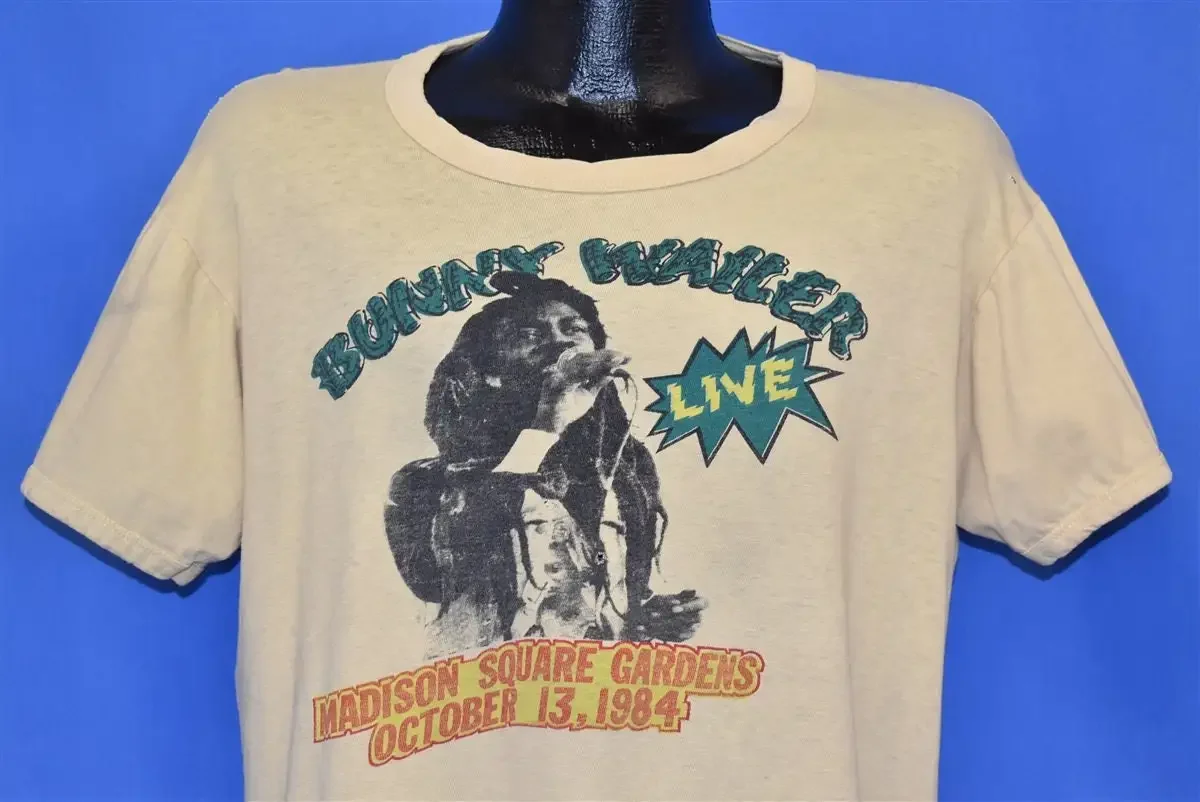 80s Bunny Wailer Madison Square Gardens NYC 1984 Reggae Concert T Shirt Extra Large