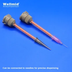 Plastic Static mixer 30ml 50ml Cartridge 4:1 10:1 Round Outlet AB Tube Mix Tool ARALDITE AB Glue Precise Dispensing Mixing Tip