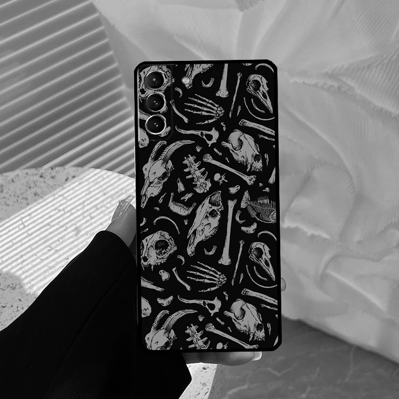 Bones Skeleton For Samsung Galaxy S20 FE S21 FE S22 S23 Ultra S8 S9 S10 Note 10 Plus Note 20 Ultra Case