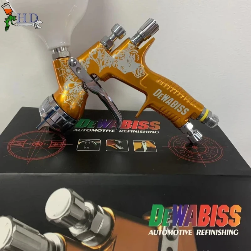 

Car Spray Gun TE20 1.3/1.8mm Nozzle 600ml cup HVLP PRO Car Paint Tool Pistol