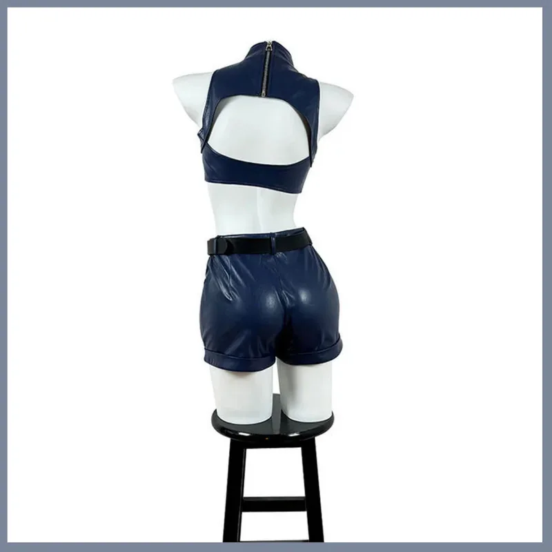 Anime CALL OF THE NIGHT Nanakusa Nazuna Cosplay Costume Coat PU Tube Tops Shorts Uniform Wig Woman Sexy Carnival Suit cm;5