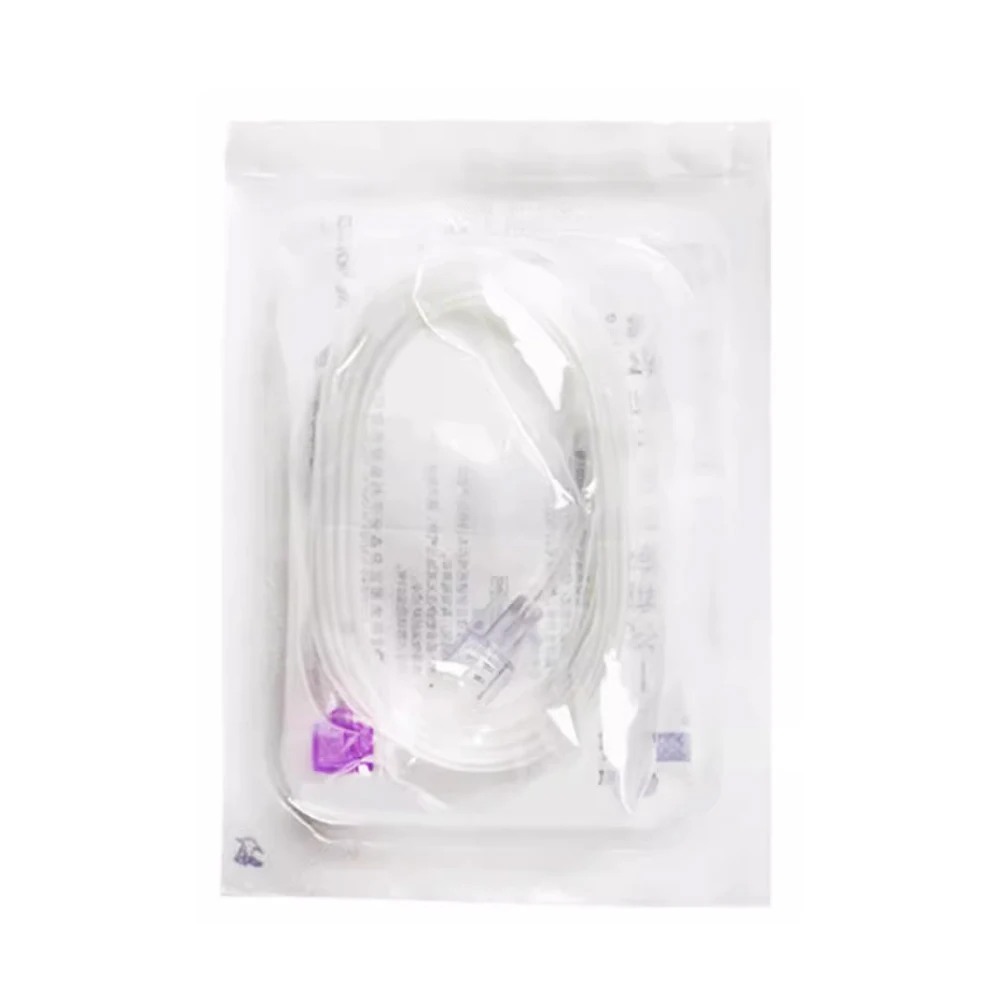 5PCS Medical Grade Sterile Extension Tubes - Single-Use, Latex-Free, Standard Length for Clinical Applications Luer Lock