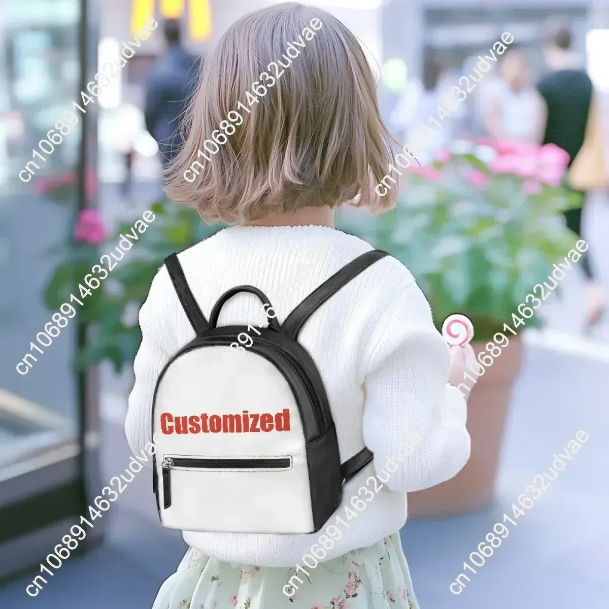 CAVETOWN Plecak Damski Torba Szkolna Personalizowany Plecak na Dwa Ramiona Wysokiej Jakości Plecak Jednodniowy Skórzana Torba Podróżna Prezent