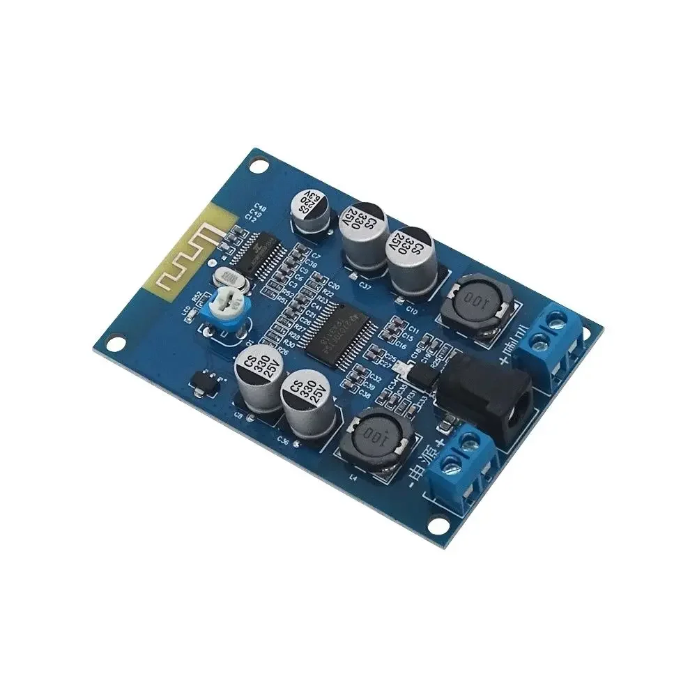 Bluetooth 5.0 power amplifier board Class D power amplifier Mono Bluetooth speaker DIY modification DC8-24V power 60W