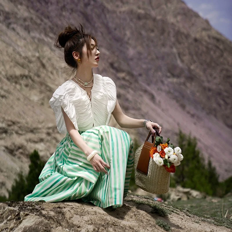 

ZONEELEA Ning yun Day in Napoli Naples Holiday Heavyweight плиссированные драпированные сумки свободного покроя French Sle Women's Faion