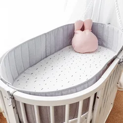Baby Bumper for Cribs Safe Washable Baby Bedding Bumpers Crib Padded Liners Baby Cot Bed Circumference