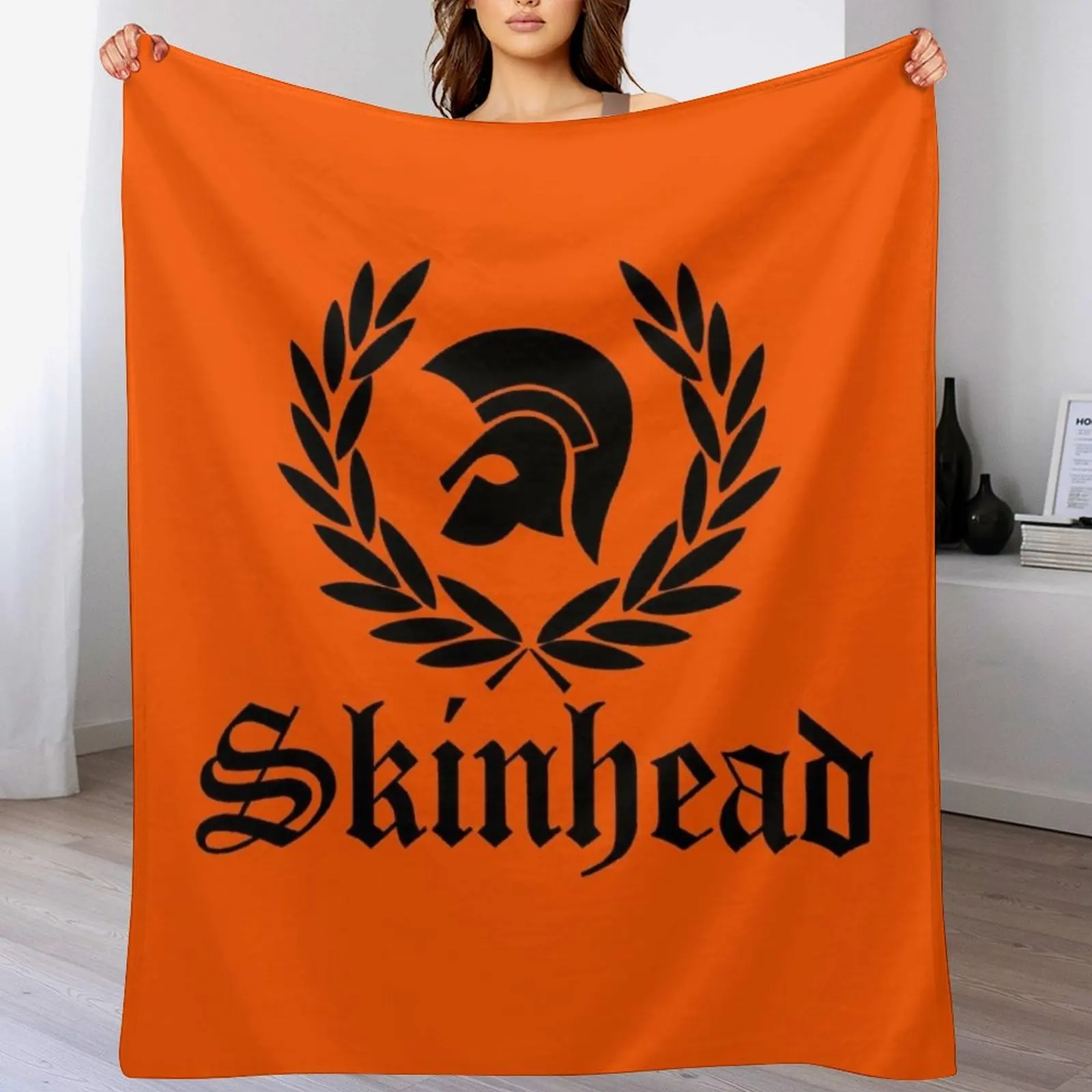 

Skinhead A Message To You Throw Blanket Single Moving Plaid on the sofa Blankets