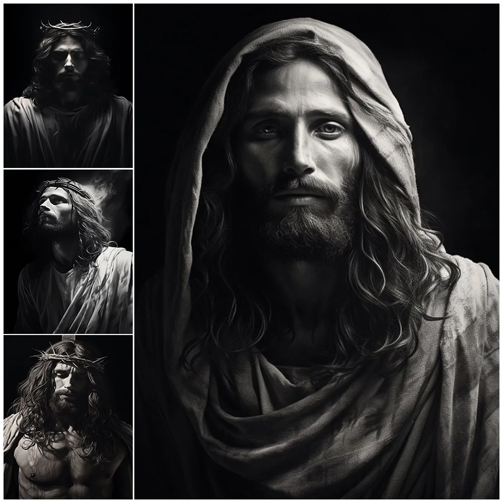 

Religion Jesus Christianity Posters Wall Pictures For Living Room Decor Vintage Poster Wall Art Canvas Painting Unframed