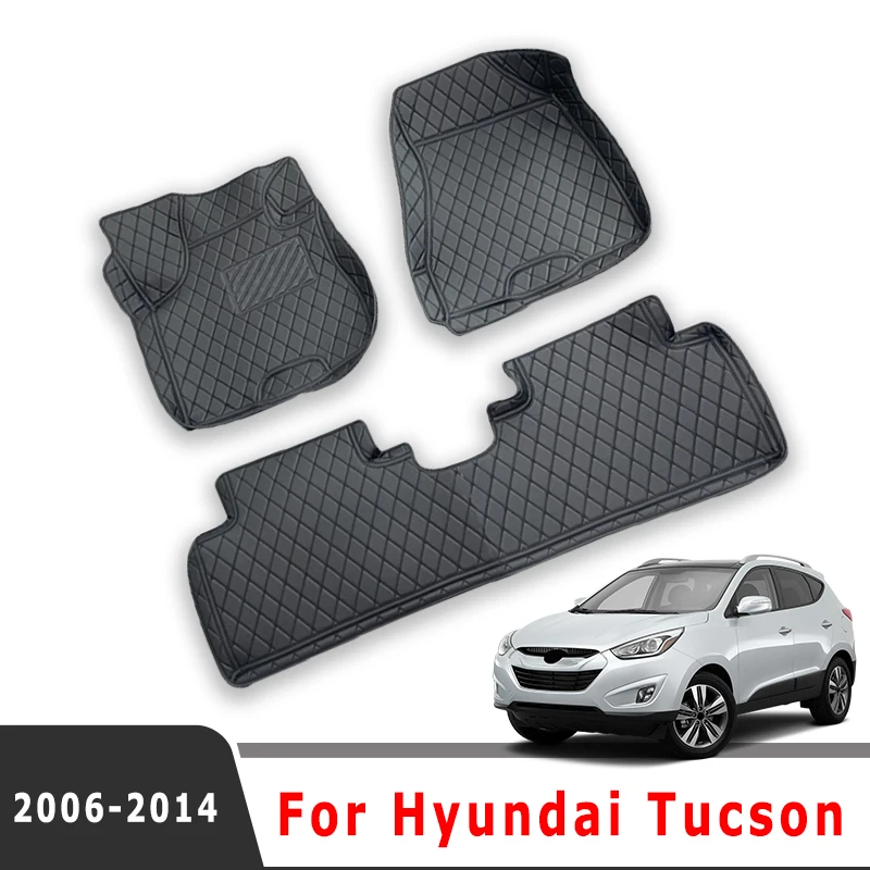

Автомобильные коврики для Hyundai Tucson 2014 2013 2012 2011 2010 2009 2008 2007 2006, автомобильные аксессуары для интерьера, подушечки для ног, чехлы, детали