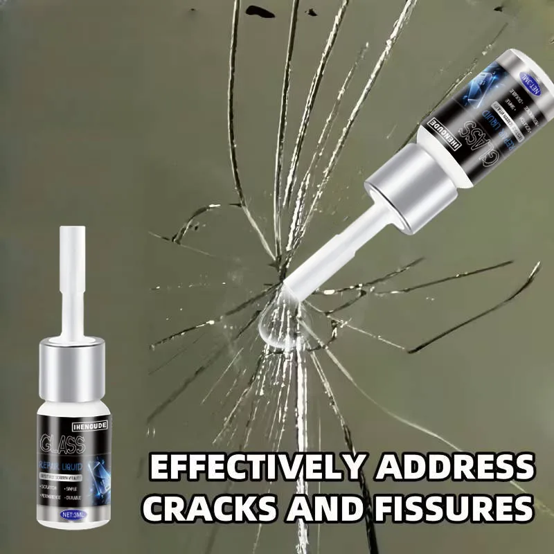 Car Windshield Repair Kit Auto Glass DIY Windscreen Tools Repairing Chipped Cracks Star-Shaped Crack Nano Liquid Filler