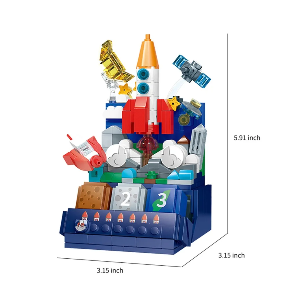 Nieuwe DIY bouwsteen kalender educatieve sets gunsten kalender bouwsteen puzzel speelgoed educatief spelen