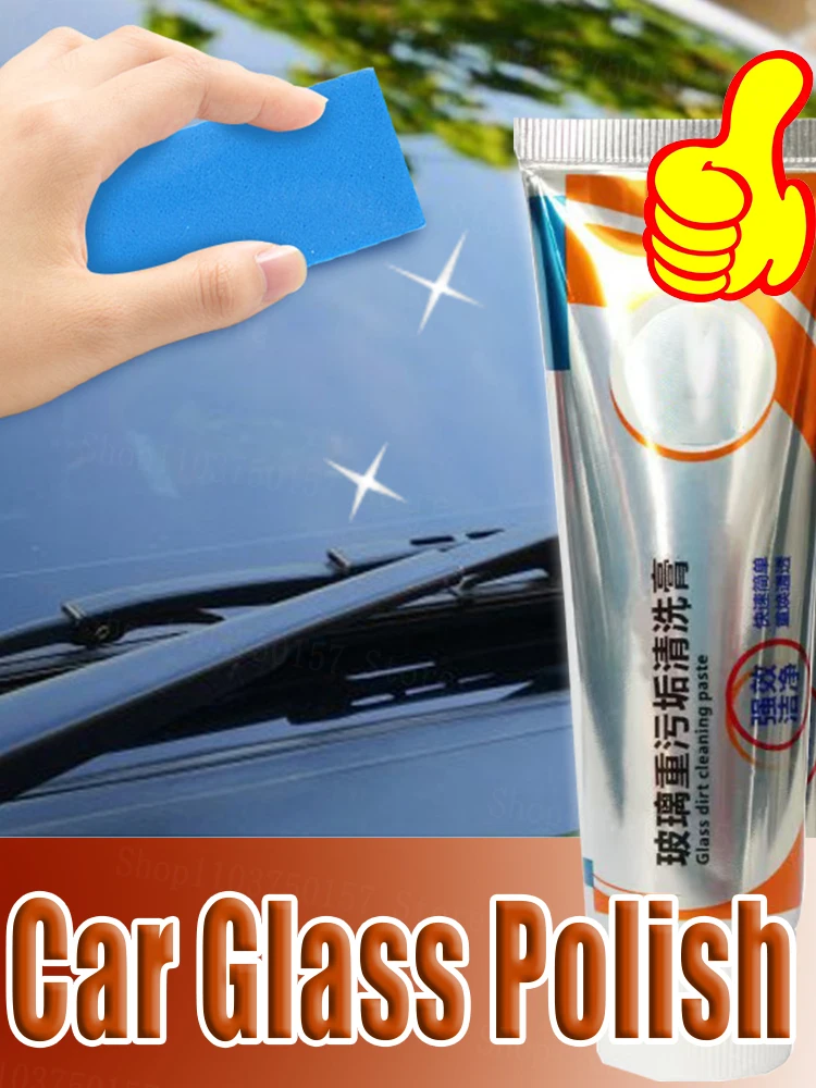 Car Glass Oil Film Remover Window Cleaner AIVC Windshield Polishing Compound Water Stain Removal Paste Anti-rain Car Detailing