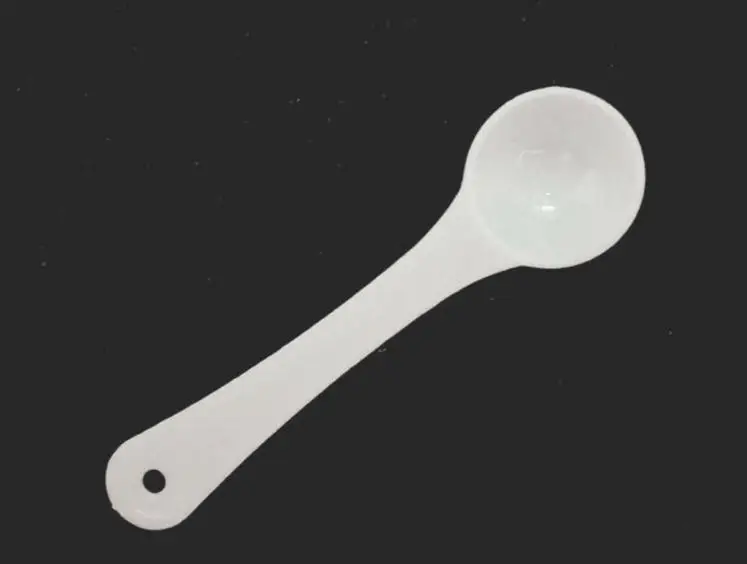 

3000pcs 1G Professional Plastic 1 Gram Scoops Spoons For Food Milk Washing Powder Medcine White Measuring Spoons