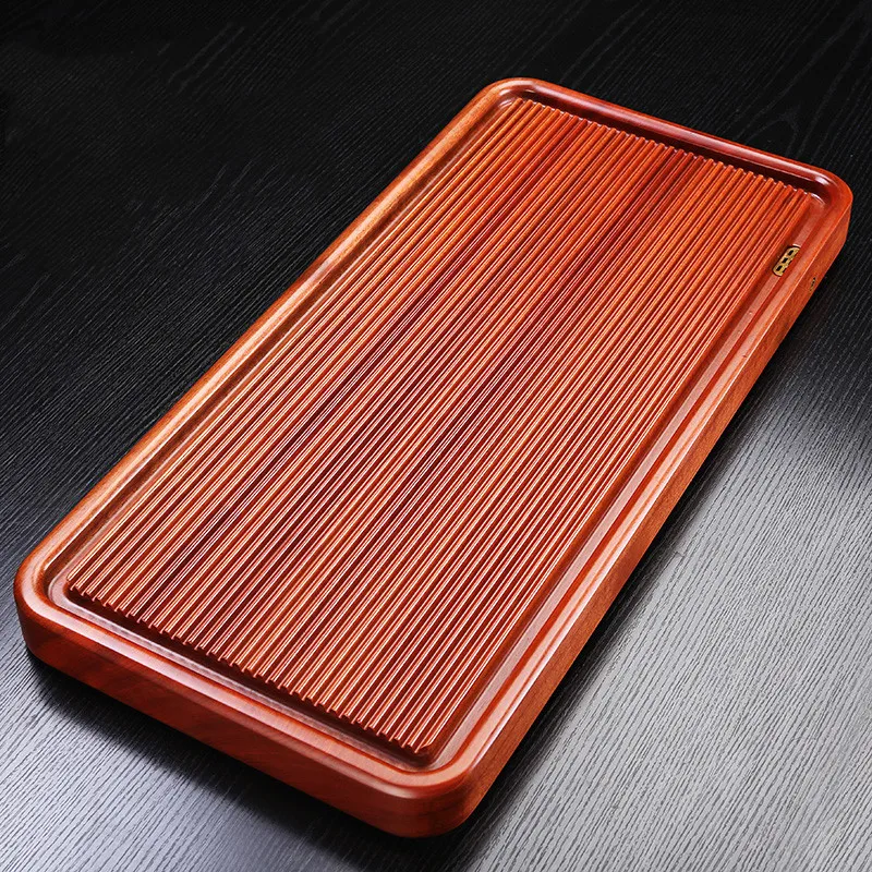 

rosewood tea tray whole log, solid wood household rectangular simple log tea table