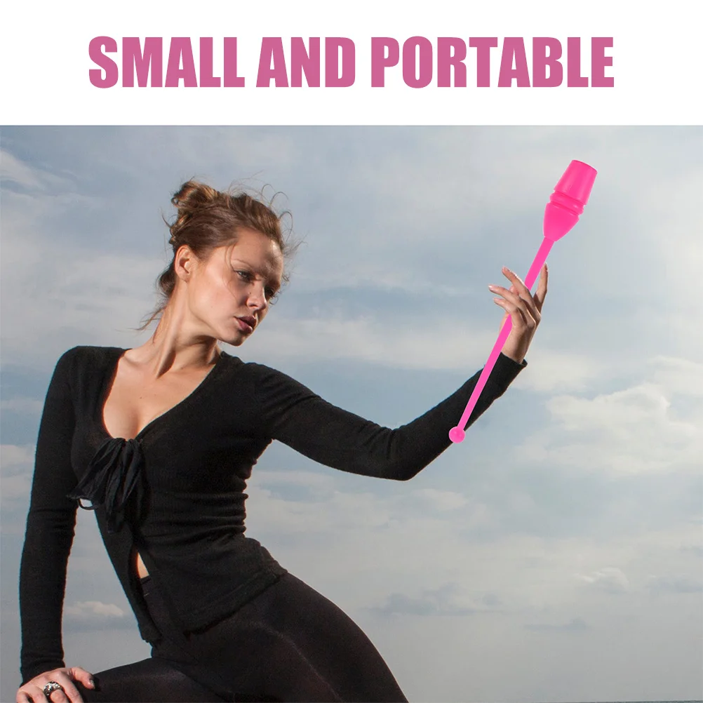 

2Pcs Resin Fitness Stick Colorful Gymnastics Rod for Rhythmic Dance Adult Artistic Gymnastics Training Decorative Performing