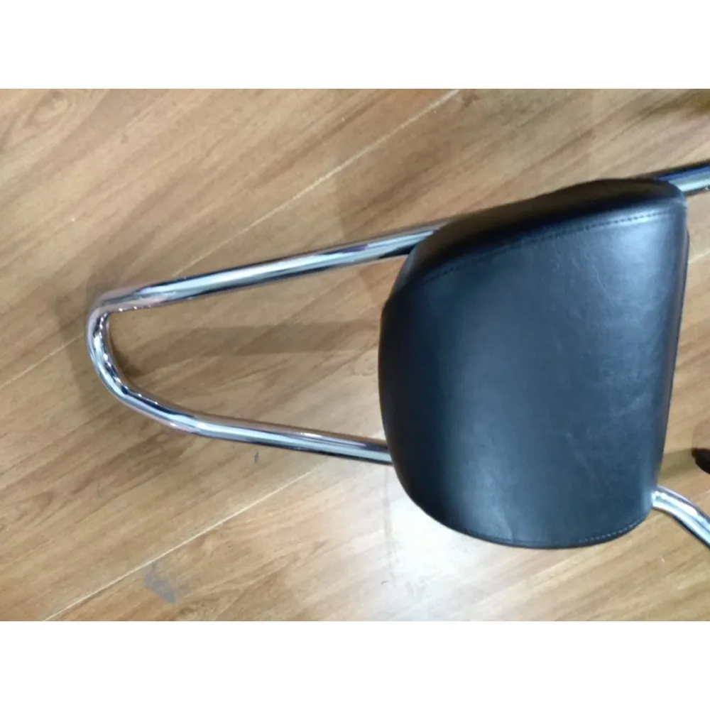 Sissy Bar Rear Passenger Side Backrest with Leather Pad Cushion Fit For Harley Fatboy FLSTF FLSTFB