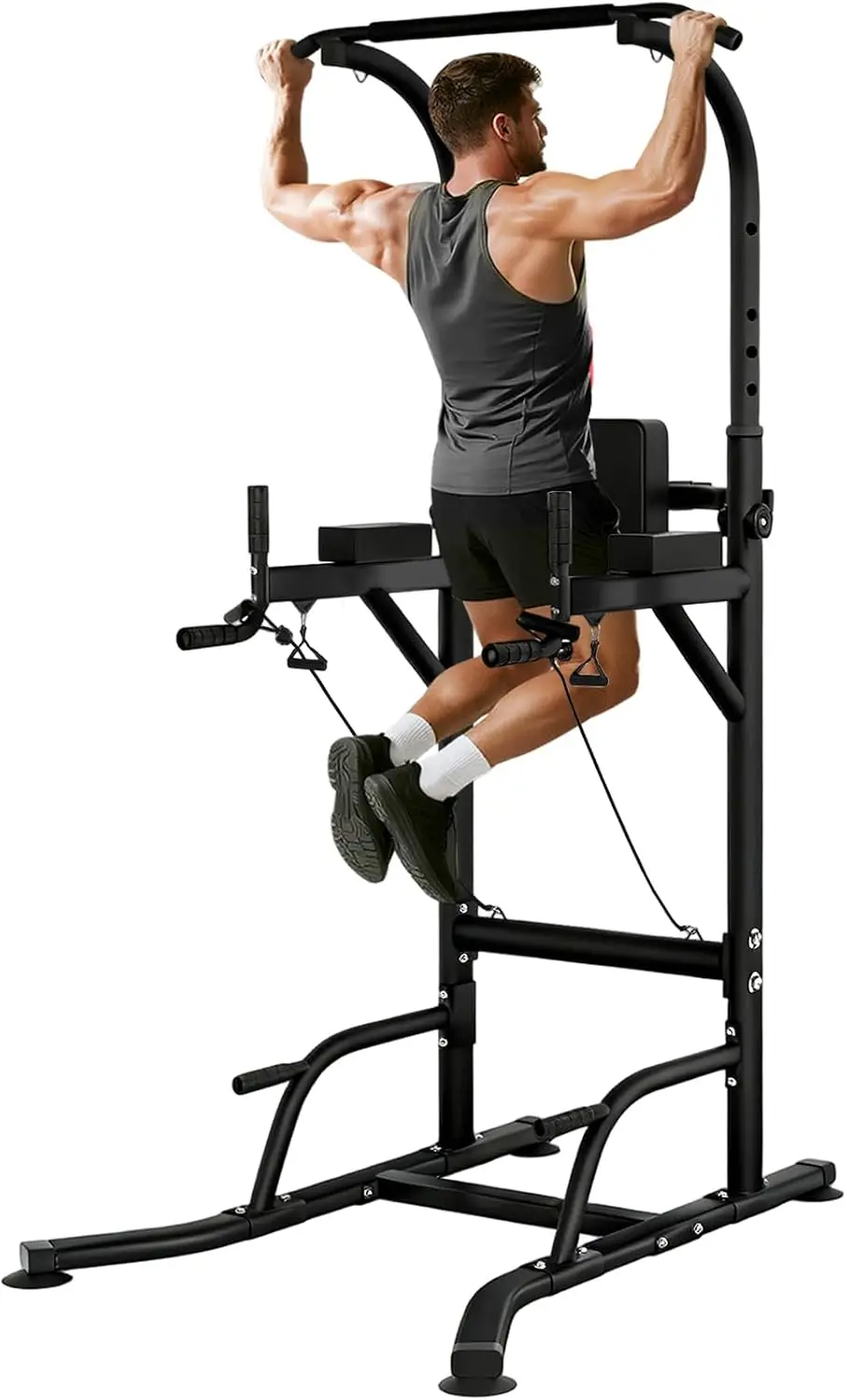 Dip Station Power Tower Pull Up Bar Home Gym