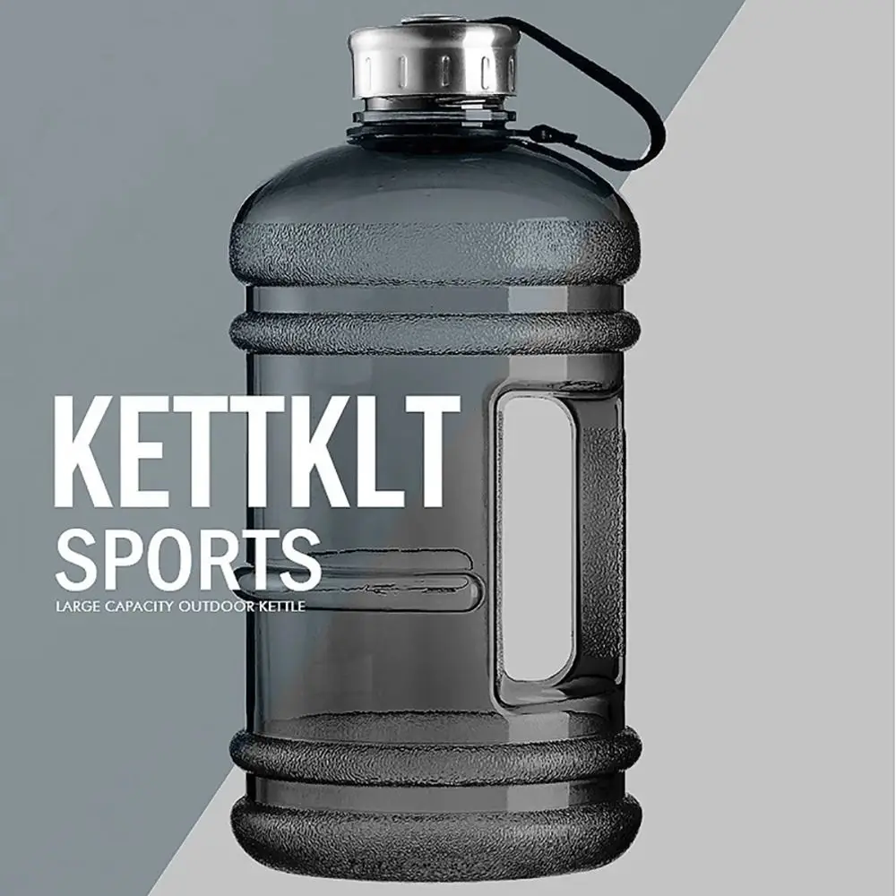 Training Sport Workout Trinkflasche 2L PETG Große Kapazität Wasserflasche Shaker Flasche mit Griff Outdoor Gym Gallonenflasche – Detail 6