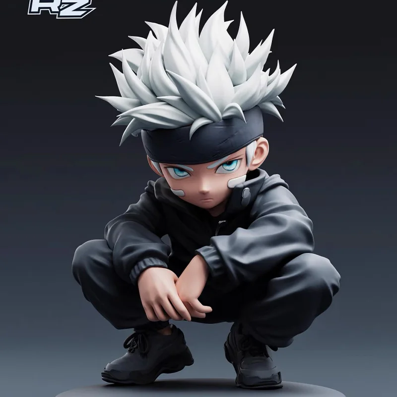 Rz Q Edition Gojo Satoru Action Figure Jujutsu Kaisen 15cm Collectible Model Statuette Ornament Gifts Toys