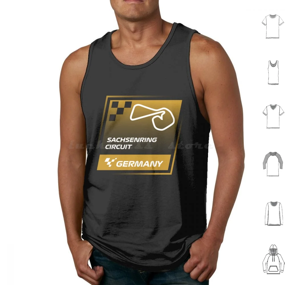 Sachsenring Circuit-Germany Tank Tops Vest Sleeveless Assen Netherlands Flag Of Assen Netherlands Drenthe Netherlands