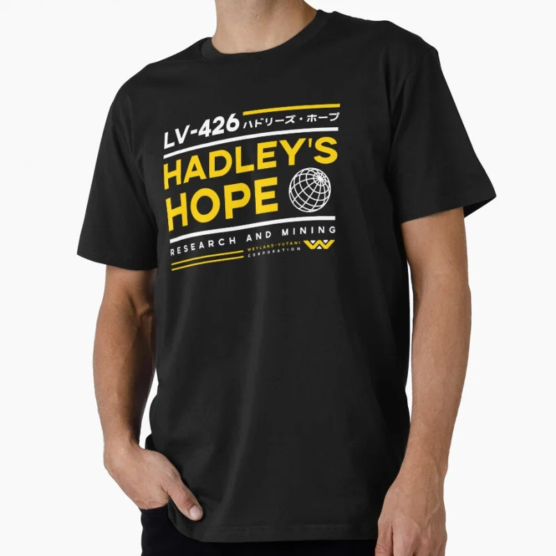 

Hadley's Hope Lv-426 80s vintage Horro movie Alien Ripley Sacry Space Monster hunter Xenomorph Gift T-shirt Large size Tops